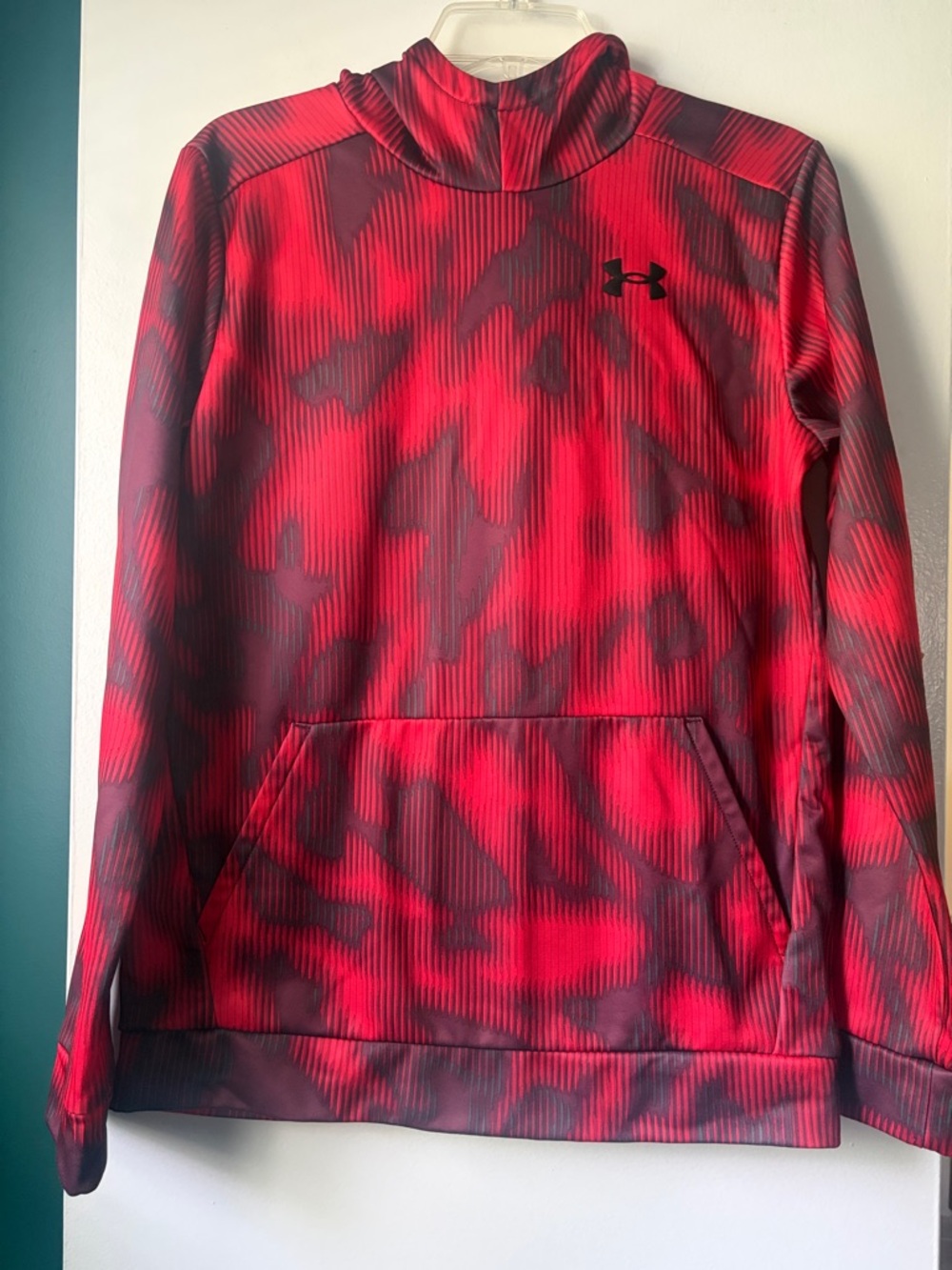 Under Armour Kid’s Red & Black Camo Hoodie YXL